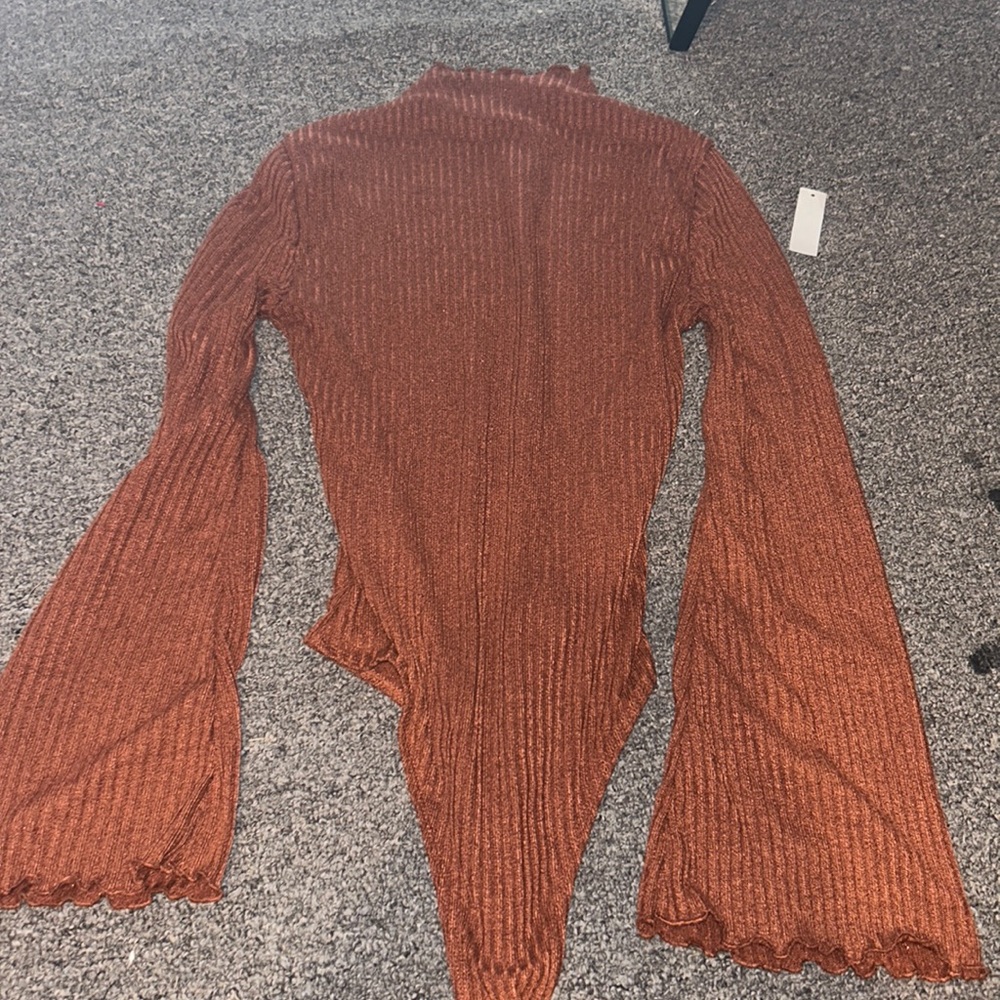 ginger ruffled bodysuit